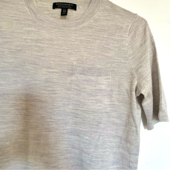 Banana Republic Gray Short Sleeve Sweater - Picture 4 of 6